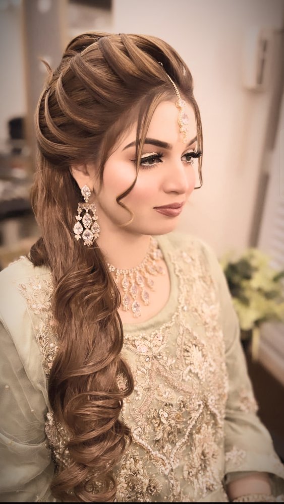 Bridal hair styling